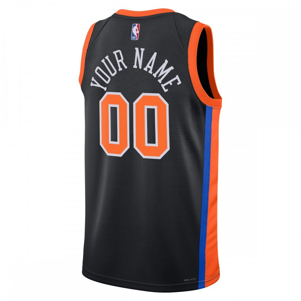 New York Knicks Unisex 2022/23 Swingman Custom Jersey - City Edition - Black-Pro Kit Vault | Brand New 26/27 Sports Jerseys